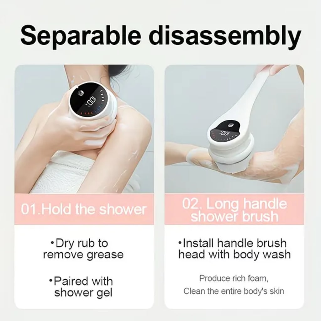 Ultimate 5-in-1 Shower Brush | Deep Clean & Smooth Skin
